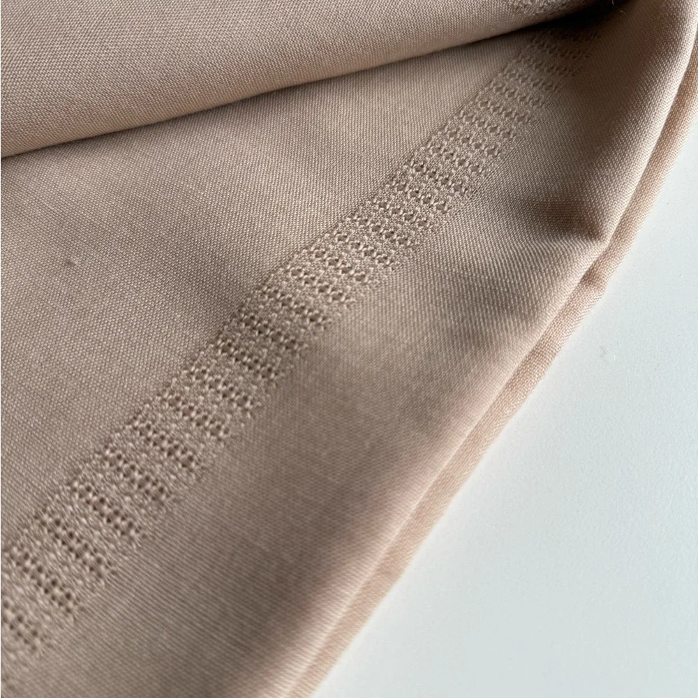 Tablecloth 60”x102” Beige, Excellent Quality Vintage Cotton
